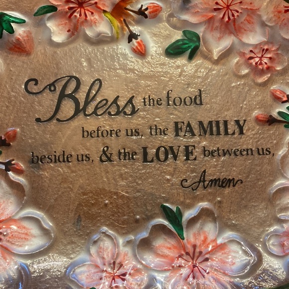 Beautiful vintage Franciscan Rose glass platter - Picture 2 of 5